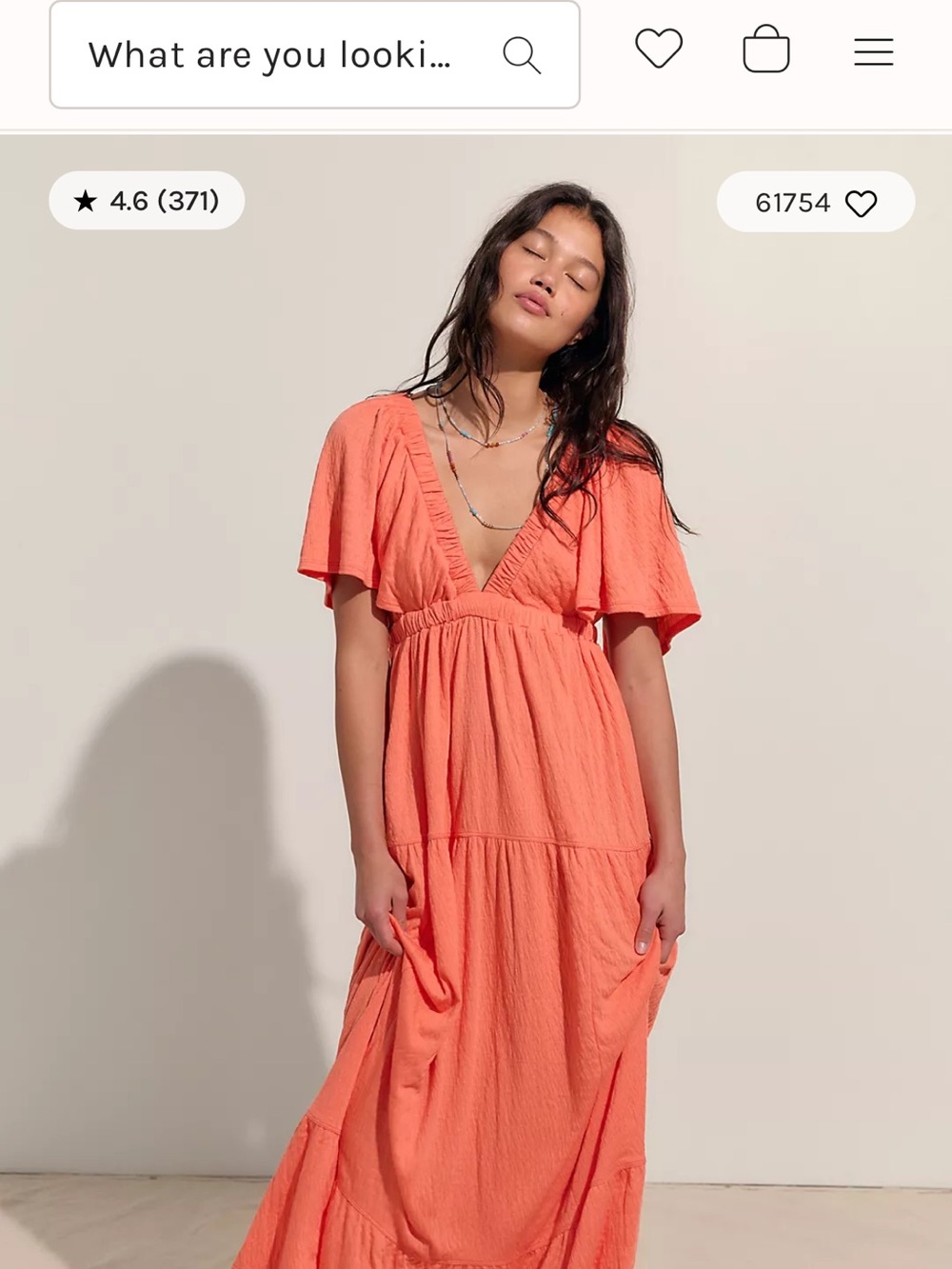 Women’s Free People La La Maxi Dress  - beige - Picture 8 of 10